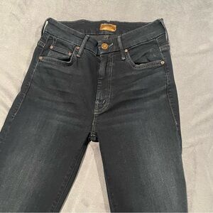 Mother Denim Jeans Womens 25 Dark Wash High Waisted Looker